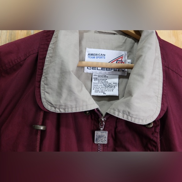 Fleet Pro Celebrity Team Sports Maroon Vintage Jacket Men’s XL - Picture 3 of 8